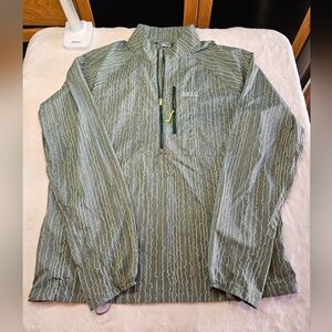 STIO Second Light Pullover Size L Green Packable Lightweight Shell